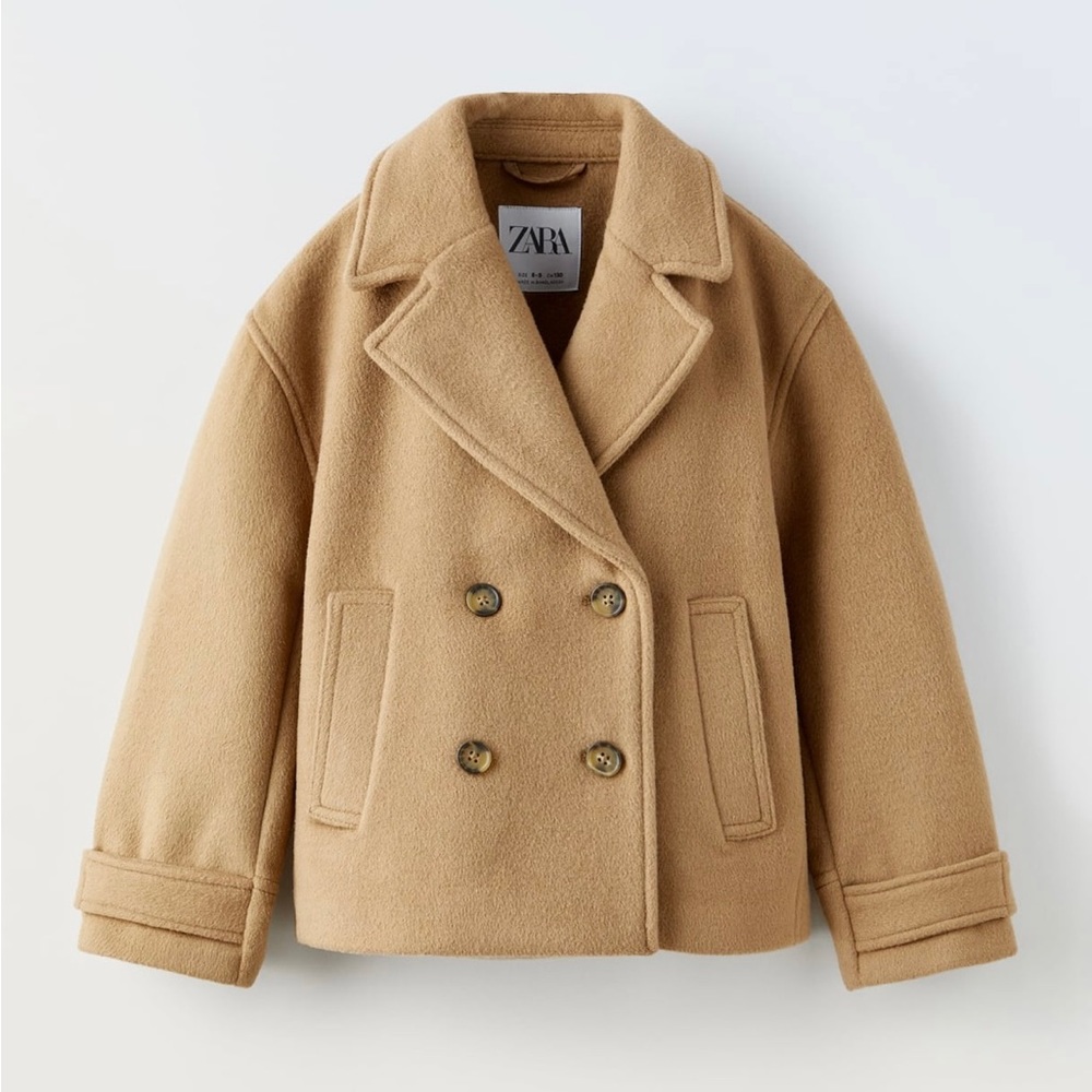 Zara girls size 13-14yrs. 50% wool coat